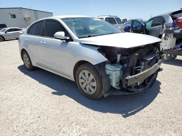 3KPA24AD8LE336157 - 2020 KIA RIO LX SILVER photo 4