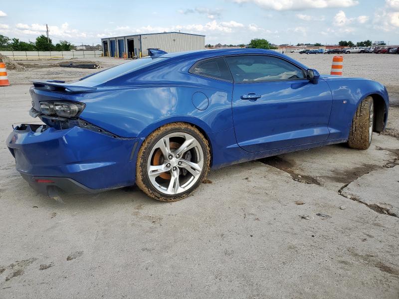 1G1FH1R77K0116980 - 2019 CHEVROLET CAMARO SS BLUE photo 3