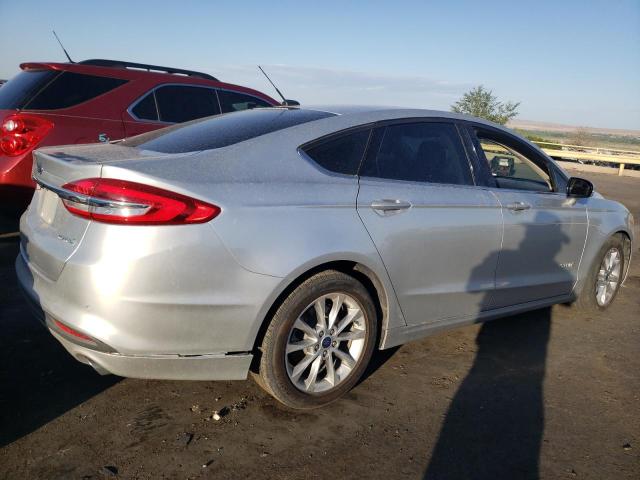 3FA6P0LUXHR129613 - 2017 FORD FUSION SE HYBRID SILVER photo 3