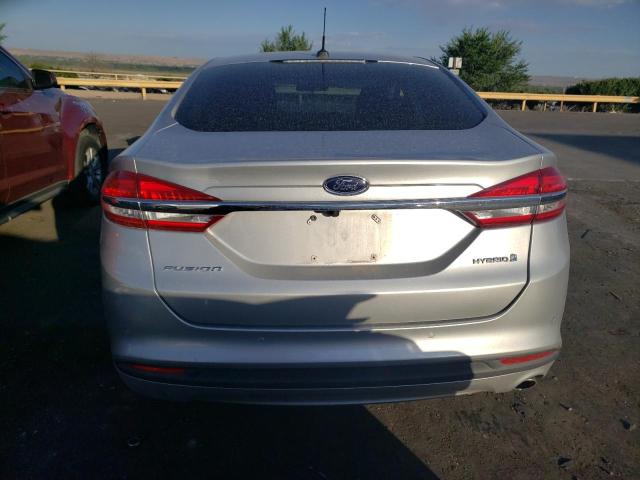 3FA6P0LUXHR129613 - 2017 FORD FUSION SE HYBRID SILVER photo 6