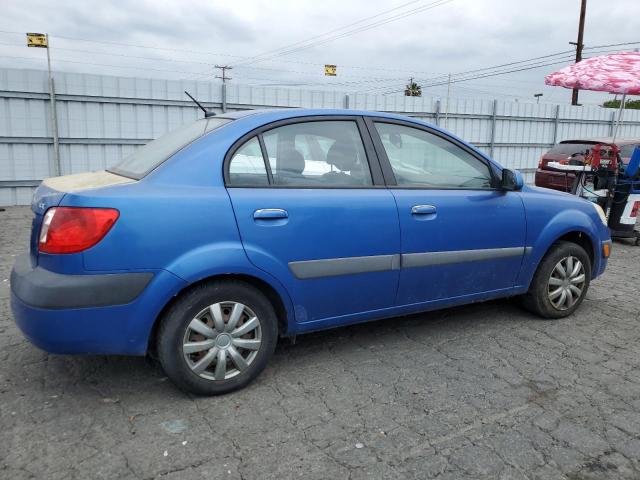 KNADE123376214825 - 2007 KIA RIO BASE BLUE photo 3