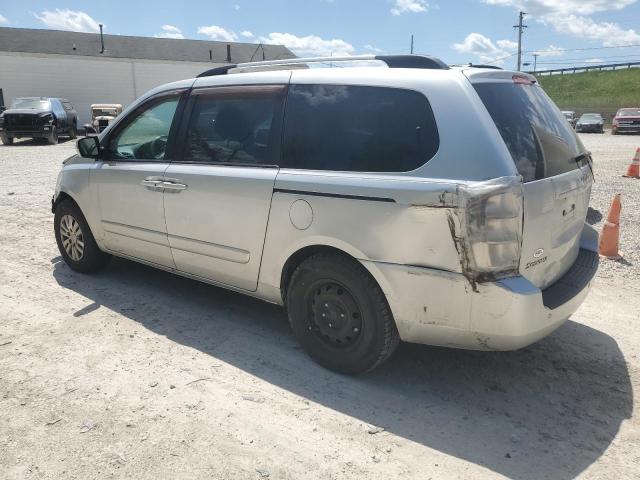 KNDMG4C79C6457629 - 2012 KIA SEDONA LX SILVER photo 2