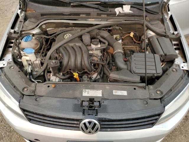 3VW2K7AJ8DM309279 - 2013 VOLKSWAGEN JETTA BASE Argent photo 11