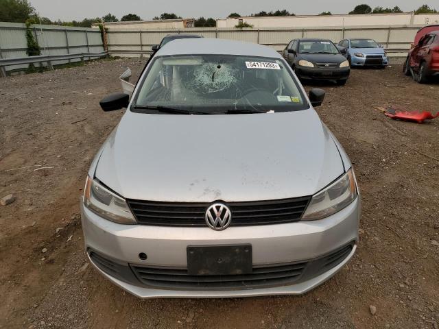 3VW2K7AJ8DM309279 - 2013 VOLKSWAGEN JETTA BASE Argent photo 5