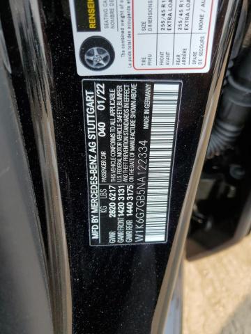 W1K6G7GB5NA122334 - 2022 MERCEDES-BENZ S 580 4MATIC BLACK photo 13