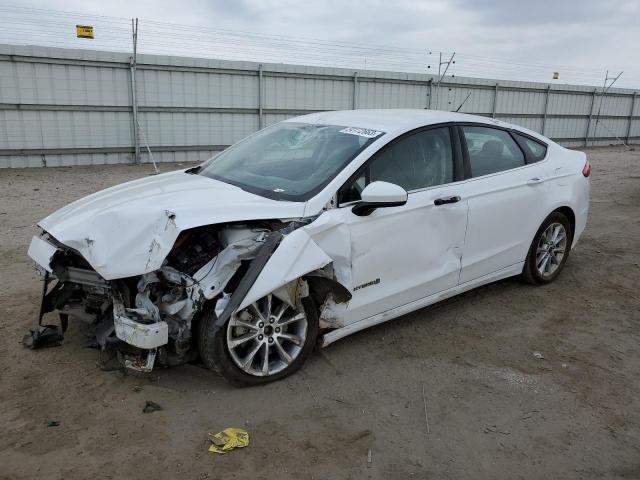 3FA6P0LUXHR266289 - 2017 FORD FUSION SE HYBRID WHITE photo 1