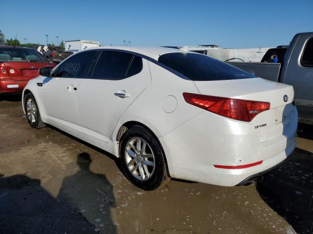 KNAGM4A79D5375087 - 2013 KIA OPTIMA LX WHITE photo 2