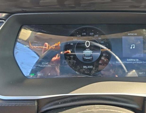 5YJSA1H10EFP49351 - 2014 TESLA MODEL S BLACK photo 8