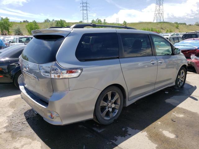 5TDXK3DC4GS706216 - 2016 TOYOTA SIENNA SE GRAY photo 3