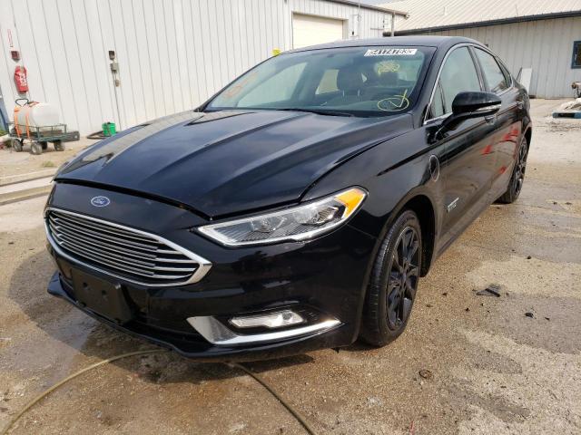 3FA6P0SU2HR191122 - 2017 FORD FUSION TITANIUM PHEV BLACK photo 1