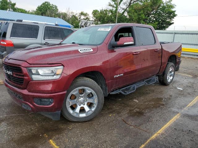 1C6SRFFT1KN710752 - 2019 RAM 1500 BIG HORN/LONE STAR MAROON photo 1