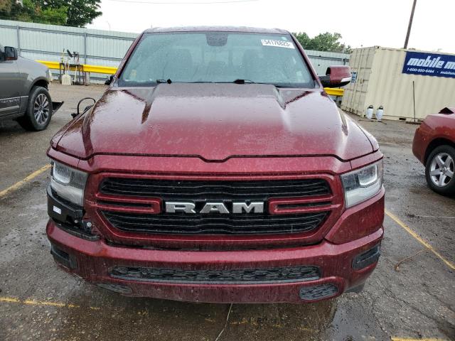 1C6SRFFT1KN710752 - 2019 RAM 1500 BIG HORN/LONE STAR MAROON photo 5