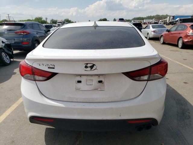 KMHDH6AH1EU025552 - 2014 HYUNDAI ELANTRA CO GS WHITE photo 6