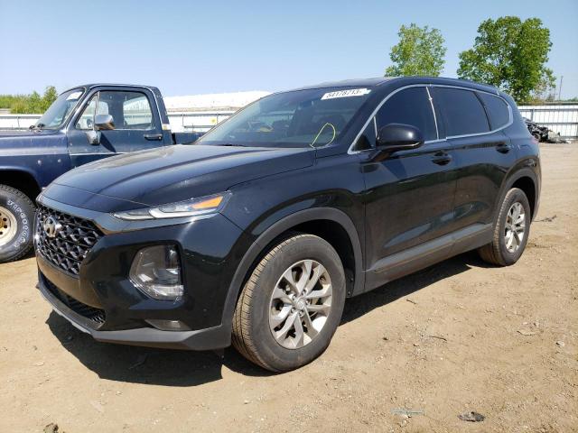 5NMS3CAD0KH014907 - 2019 HYUNDAI SANTA FE SEL Սև լուսանկար 1
