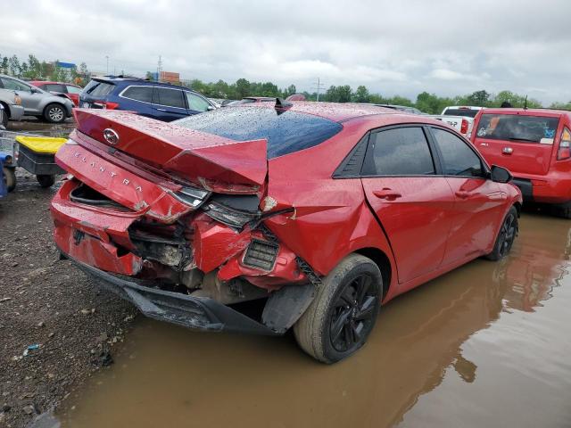 5NPLS4AGXMH000204 - 2021 HYUNDAI ELANTRA SEL RED photo 3