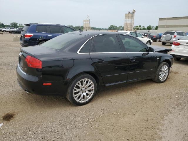 WAUAF78E08A166078 - 2008 AUDI A4 2.0T BLACK photo 3