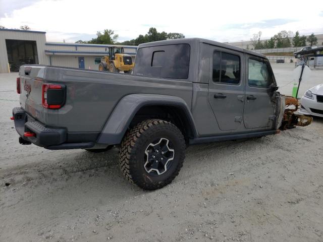 1C6JJTBM3ML610120 - 2021 JEEP GLADIATOR RUBICON GRAY photo 3