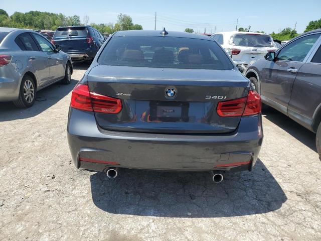 WBA8B7C5XJA576801 - 2018 BMW 340 XI GRAY photo 6