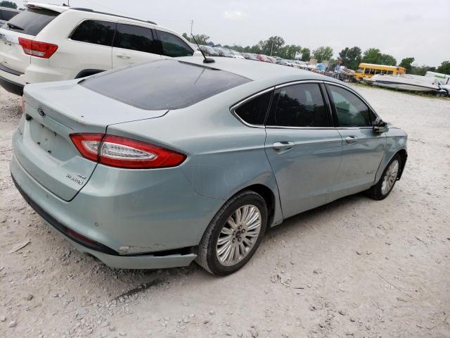 3FA6P0LU9DR298502 - 2013 FORD FUSION SE HYBRID BLUE photo 3