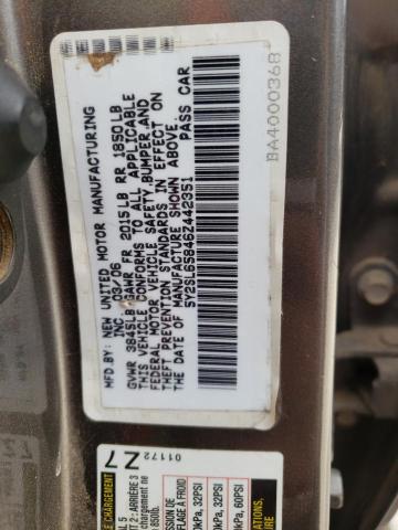 5Y2SL65846Z442351 - 2006 PONTIAC VIBE BROWN photo 12