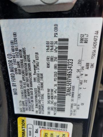 3LN6L5E97HR634323 - 2017 LINCOLN MKZ RESERVE იასამნისფერი ფოტო 12