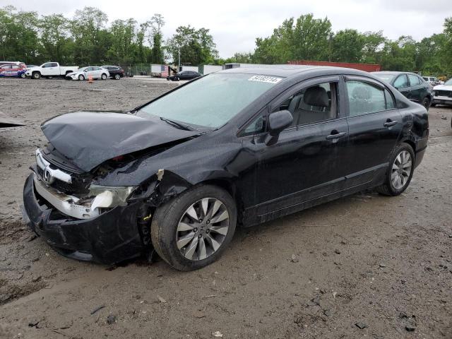 2HGFA1F91AH544699 - 2010 HONDA CIVIC EXL BLACK photo 1