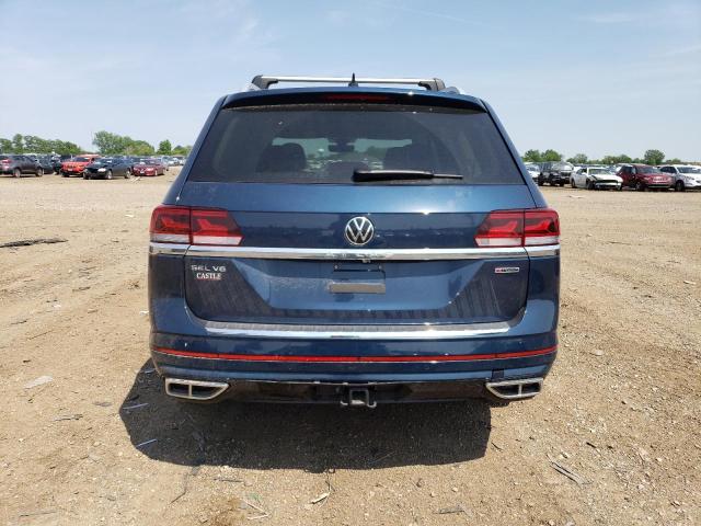 1V2FR2CA8NC544749 - 2022 VOLKSWAGEN ATLAS SEL PREMIUM R-LINE BLUE photo 6