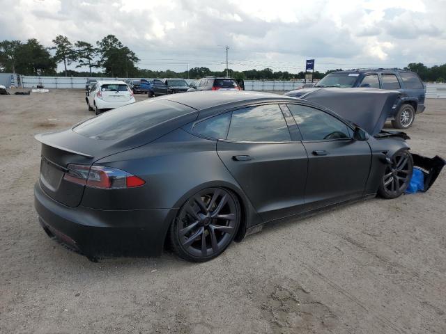 5YJSA1E60MF440865 - 2021 TESLA MODEL S Սև լուսանկար 3