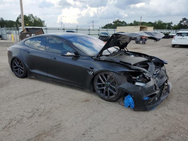 5YJSA1E60MF440865 - 2021 TESLA MODEL S Սև լուսանկար 4