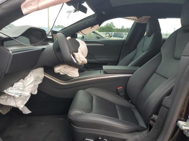 5YJSA1E60MF440865 - 2021 TESLA MODEL S Սև լուսանկար 7