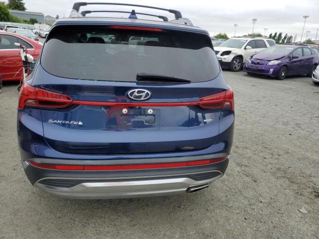 5NMS3DAJ1MH370412 - 2021 HYUNDAI SANTA FE SEL BLUE photo 6