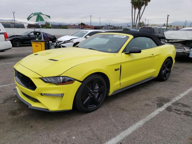 1FATP8FF4M5115704 - 2021 FORD MUSTANG GT YELLOW photo 1