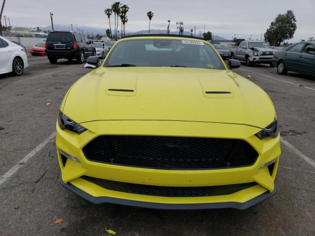 1FATP8FF4M5115704 - 2021 FORD MUSTANG GT YELLOW photo 5