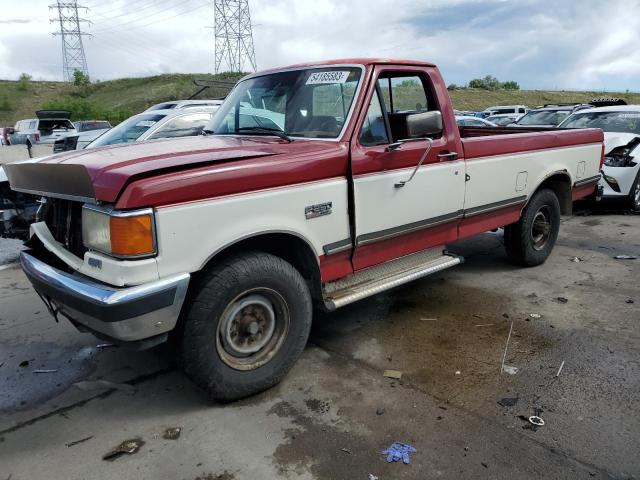 2FTHF25G5MCB09104 - 1991 FORD F250 RED photo 1