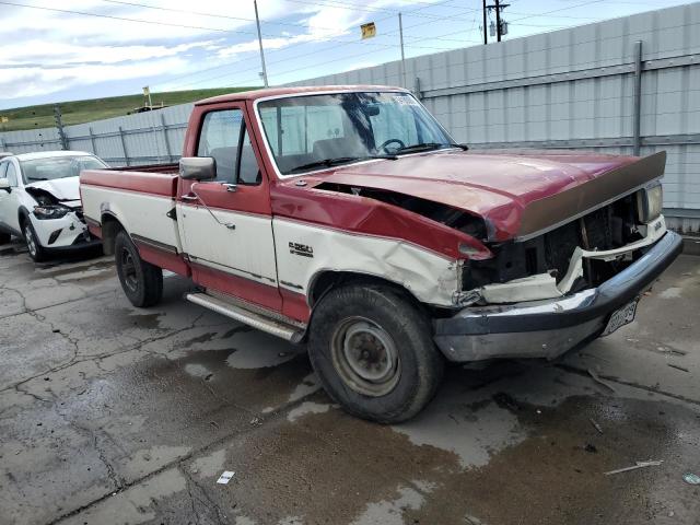 2FTHF25G5MCB09104 - 1991 FORD F250 RED photo 4