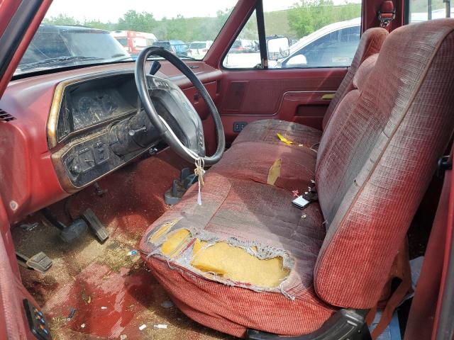 2FTHF25G5MCB09104 - 1991 FORD F250 RED photo 7