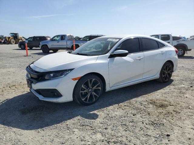 2HGFC2F81LH530988 - 2020 HONDA CIVIC SPORT WHITE photo 1