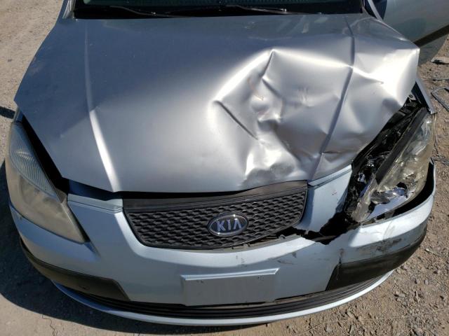 KNADE123376249705 - 2007 KIA RIO BASE SILVER photo 11