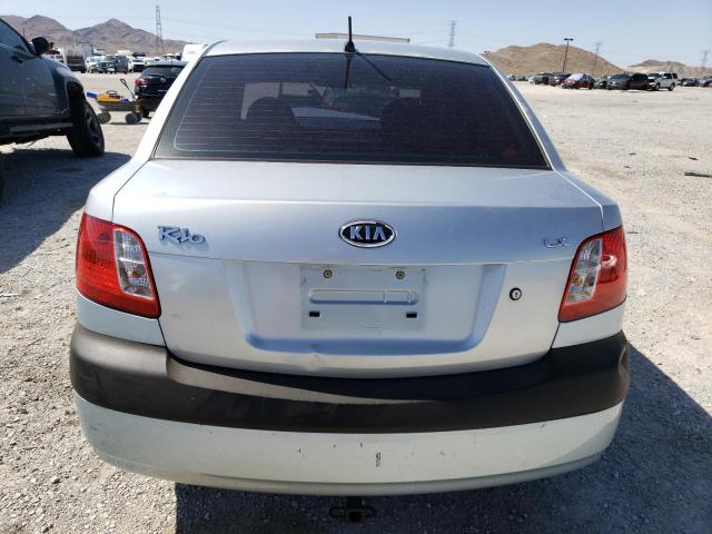 KNADE123376249705 - 2007 KIA RIO BASE SILVER photo 6