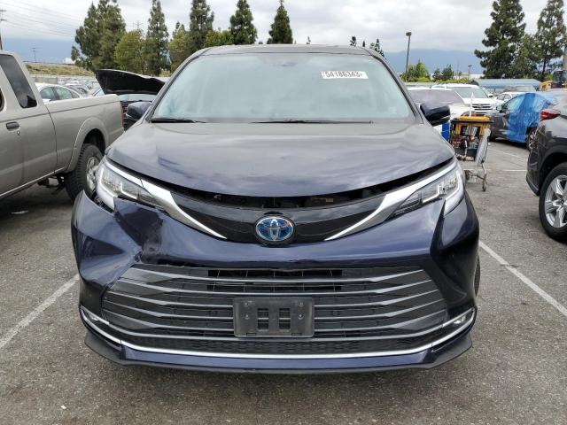 5TDZRKEC7NS122127 - 2022 TOYOTA SIENNA LIMITED BLUE photo 5