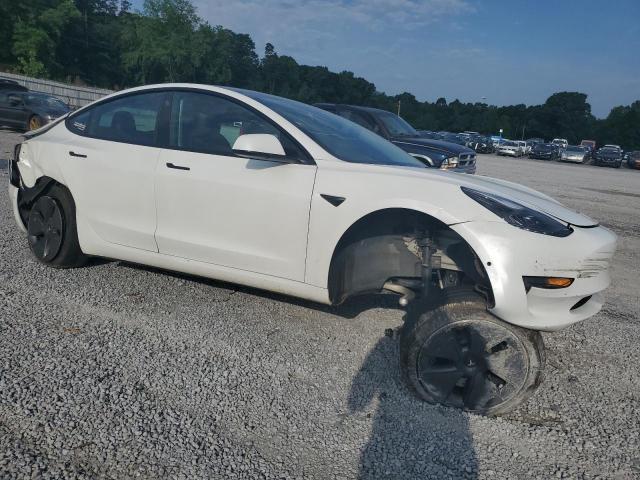 5YJ3E1EA1NF376110 - 2022 TESLA MODEL 3 WHITE photo 4