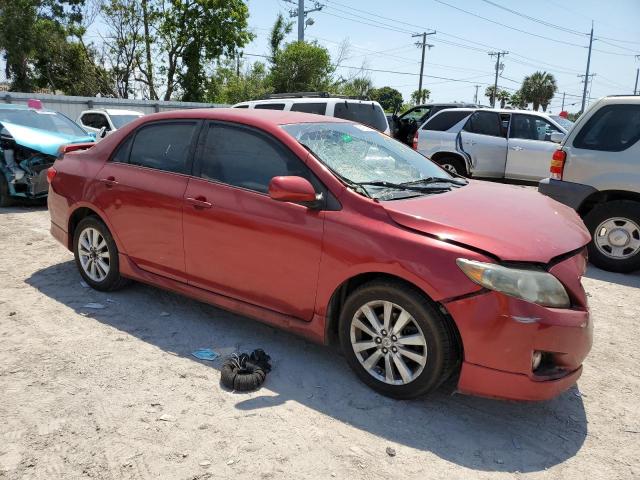 1NXBU40E79Z117009 - 2009 TOYOTA COROLLA BASE RED photo 4