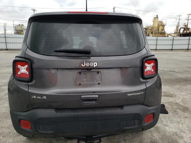 ZACNJBAB8KPK03839 - 2019 JEEP RENEGADE SPORT GRAY photo 6