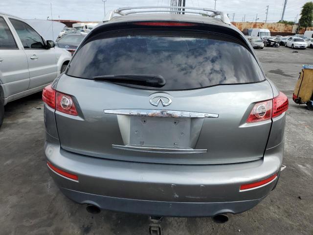 JNRBS08W64X404980 - 2004 INFINITI FX45 GRAY photo 6