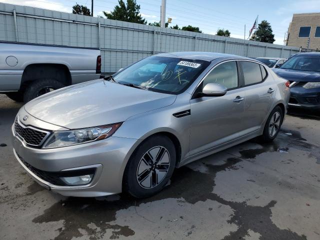 KNAGM4AD5C5022351 - 2012 KIA OPTIMA HYBRID GRAY photo 1