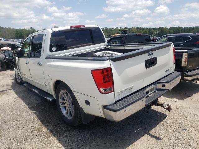 1N6BA0ED1DN309290 - 2013 NISSAN TITAN S WHITE photo 3