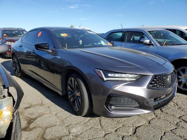 19UUB6F57MA007935 - 2021 ACURA TLX TECH A ნაცრისფერი ფოტო 4