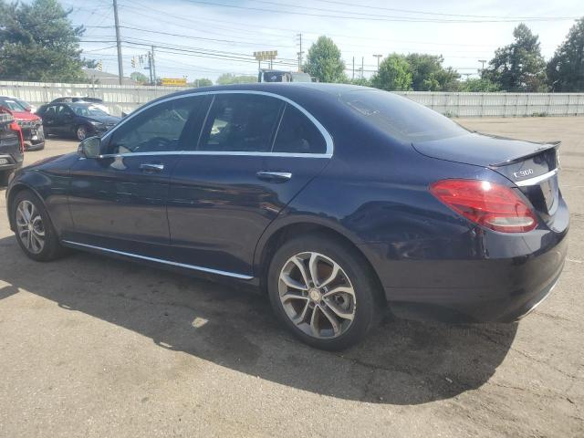 55SWF4KB0GU098228 - 2016 MERCEDES-BENZ C 300 4MATIC BLUE photo 2