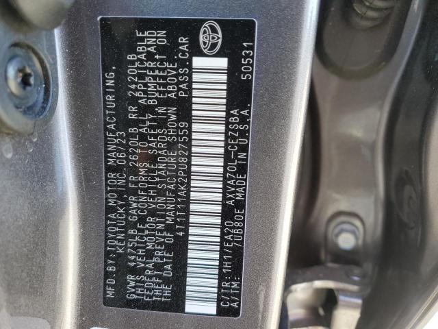 4T1T11AK2PU827559 - 2023 TOYOTA CAMRY SE NIGHT SHADE GRAY photo 13