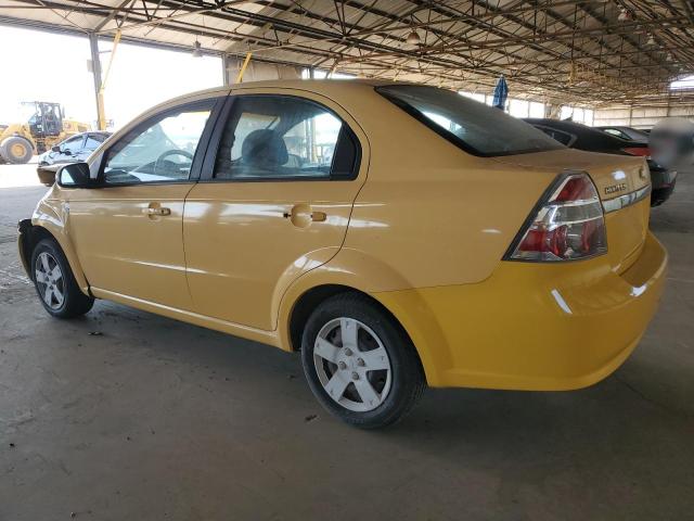 KL1TD56607B046086 - 2007 CHEVROLET AVEO BASE YELLOW photo 2